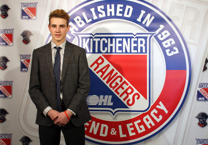 Grayson Ladd of the Chatham-Kent Cyclones, Kitchener Rangers first round selection, (13th overall) in the 2017 OHL Priority Selection.