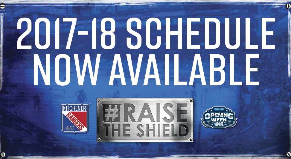 Kitchener Rangers announce 2017-18 season schedule - Kitchener Rangers