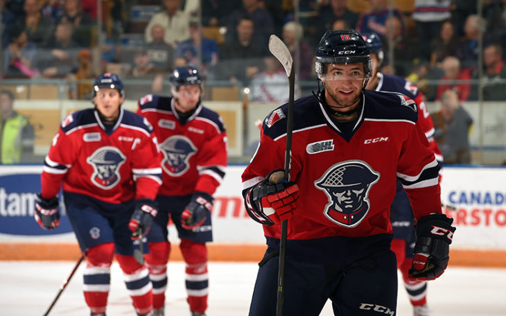 Jake Henderson tallies a goal and an assist Friday night, extending his point streak to a career-high five games.