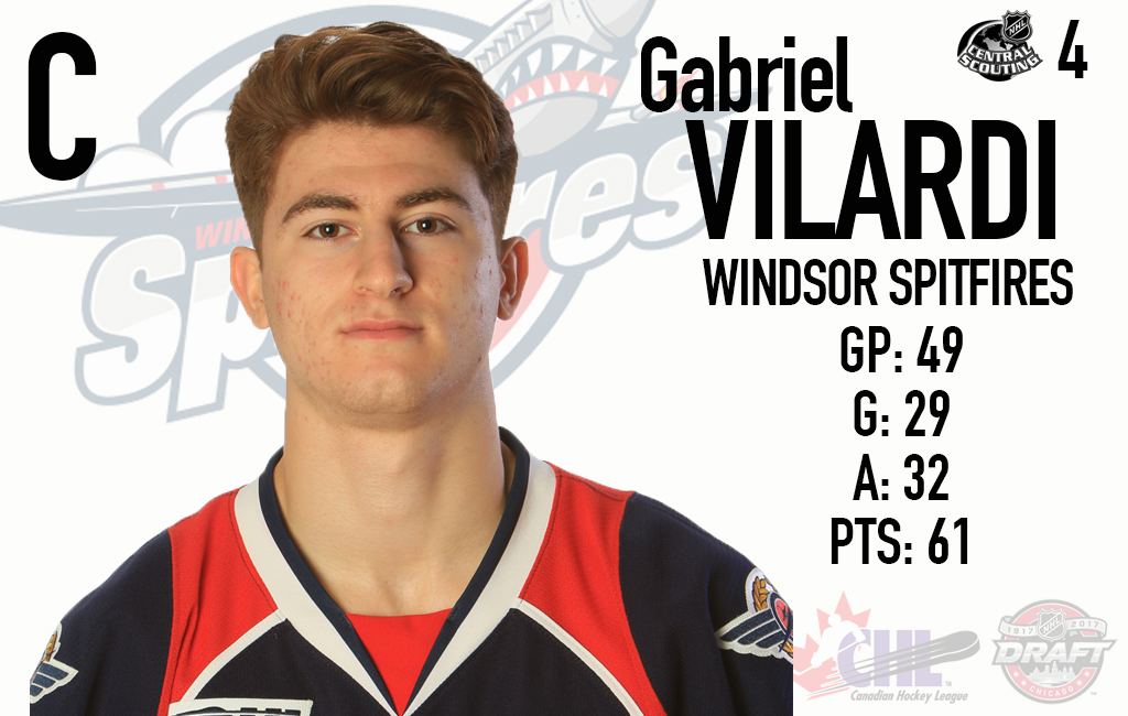 2017 NHL Draft Prospect Gabriel Vilardi CHL